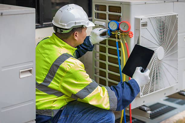 Professional Hvac technician working in Belgium, WI